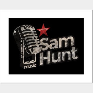 Sam Hunt - Vintage Microphone Posters and Art